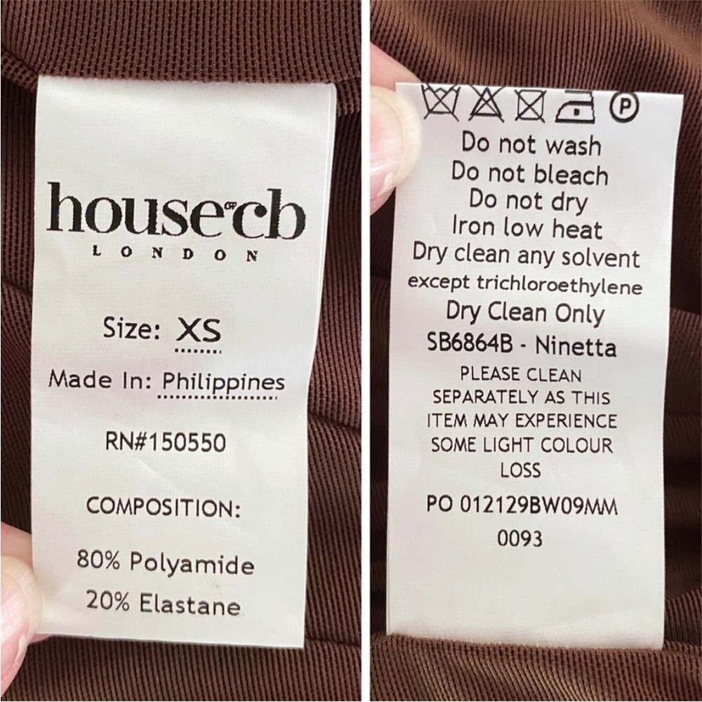 NEW House of CB Ninetta Top Chocolate Brown XS - Picture 17 of 17